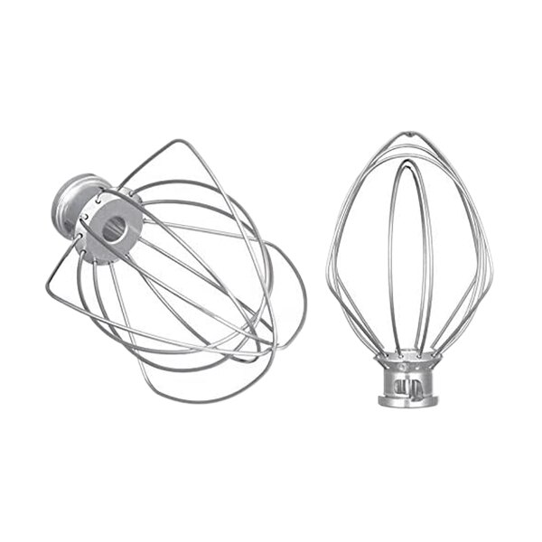 SANQ 2 Pack Stainless Steel Wire Whip Mixer Attachment for Kitchenaid K45WW Flour Cake Balloon Whisk Egg Cream Stirrer