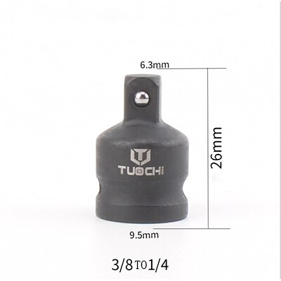 Tuochi Impact Adapters CR-MO 3/4 "Female X 1/2" Man Socket Adapter 1/2 3/8 3/8-1/4 Impact socket Voor Auto Reparatie Tools: 3-8 to 1-4