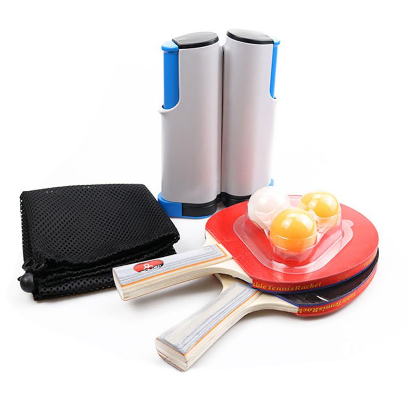 2pcs/lot Table Tennis Racket Long Handle Short Handle Carbon Blade Rubber With Double Face Pimples Ping Pong Rackets With 4 Ball