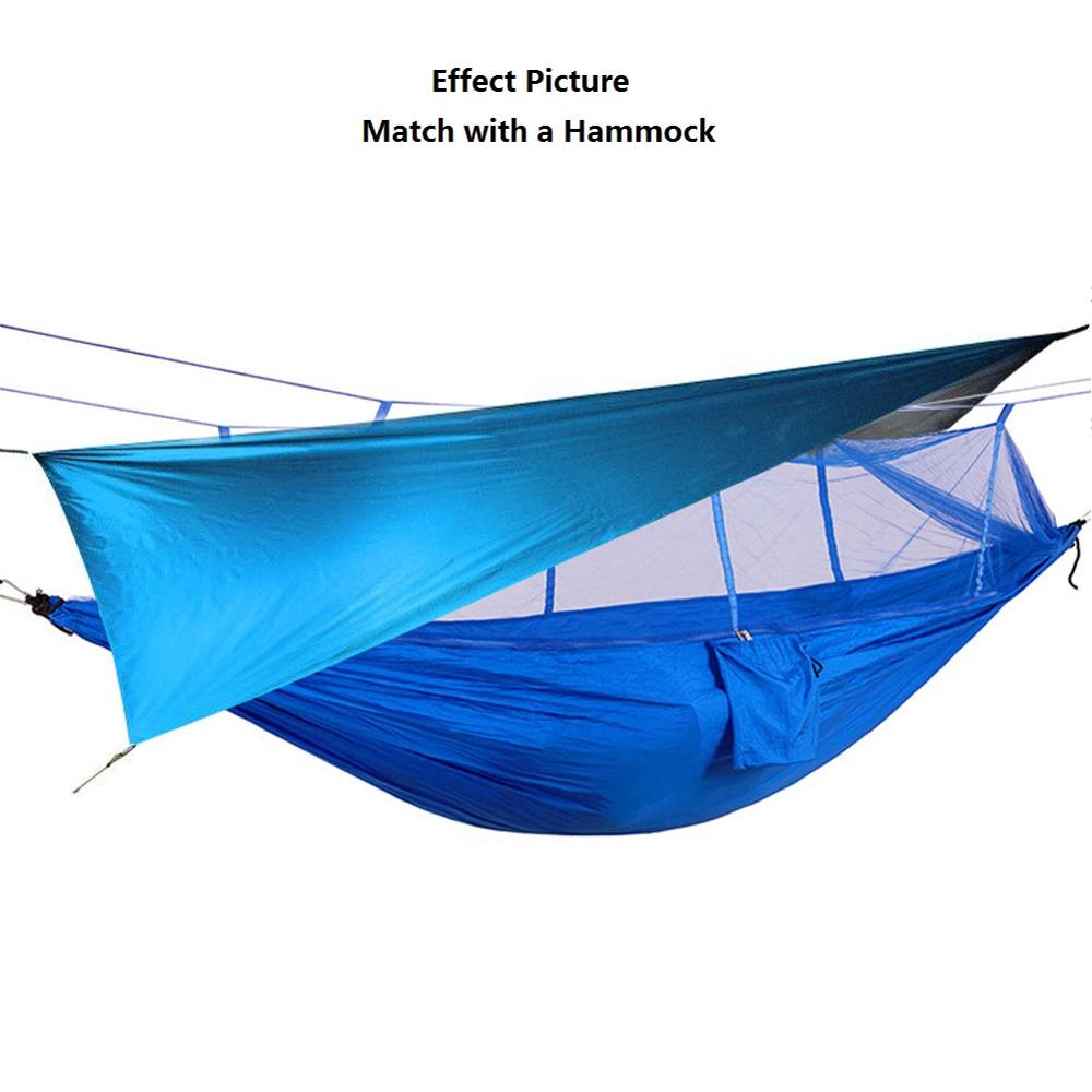 Sun Shelter Awning Tent Tarp Outdoor Camping Rain Fly Anti UV Beach Tent Shade Camping Sunshade Canopy Picnic Pad 2.3mx1.4m