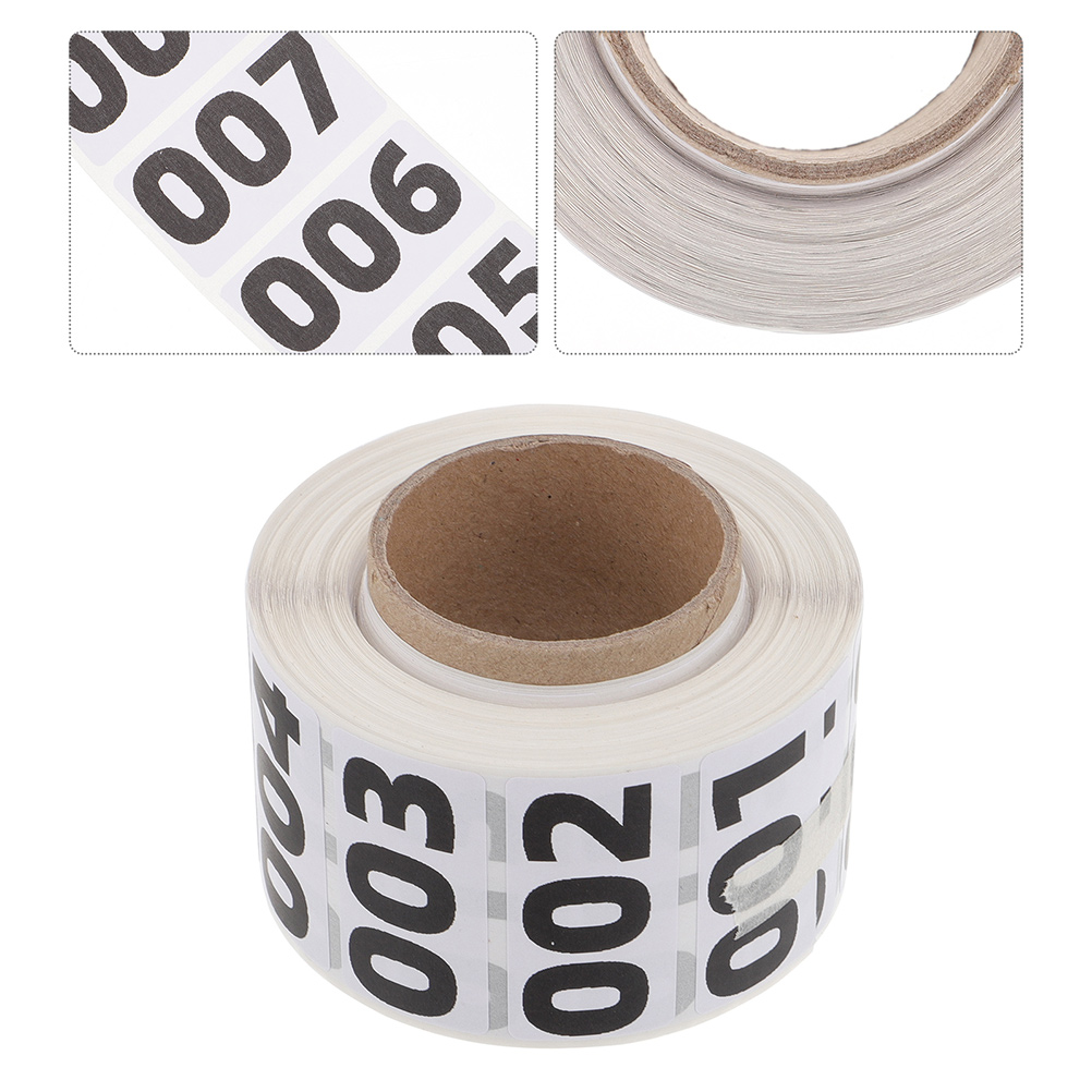 1 rollo de pegatinas autoadhesivas con números, etiquetas de inventario, etiquetas de clasificación, accesorios para carpetas de archivos, productos de archivo, oficina y escuela