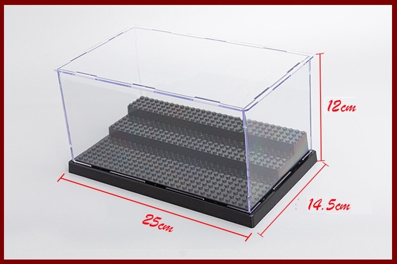 25*14.5*12 acryl Plexiglas Displate Kasten fallen Erleuchten Basis Boden Kunststoff Grundplatte Bircks Bausteine freundlicher Spielzeug