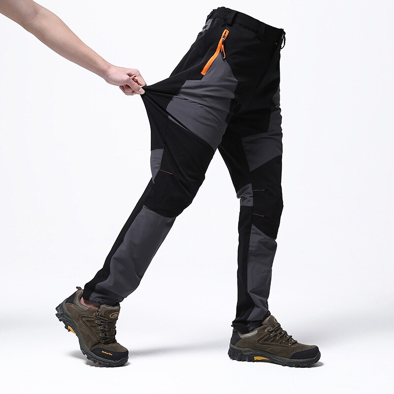 Twtopse heren elastische waterdichte hardloopbroek ademend duurzaam sport wandelen kamperen fietsen fiets broek broek