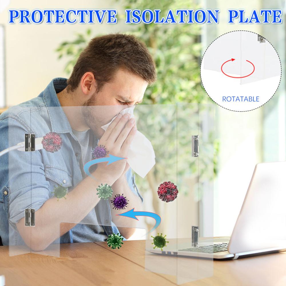 Hanging Clear Perfection Reception Side Protection Safety Isolation Glass Counter Top 50 X 32cm Appeal To Safe Counter Dropshipp