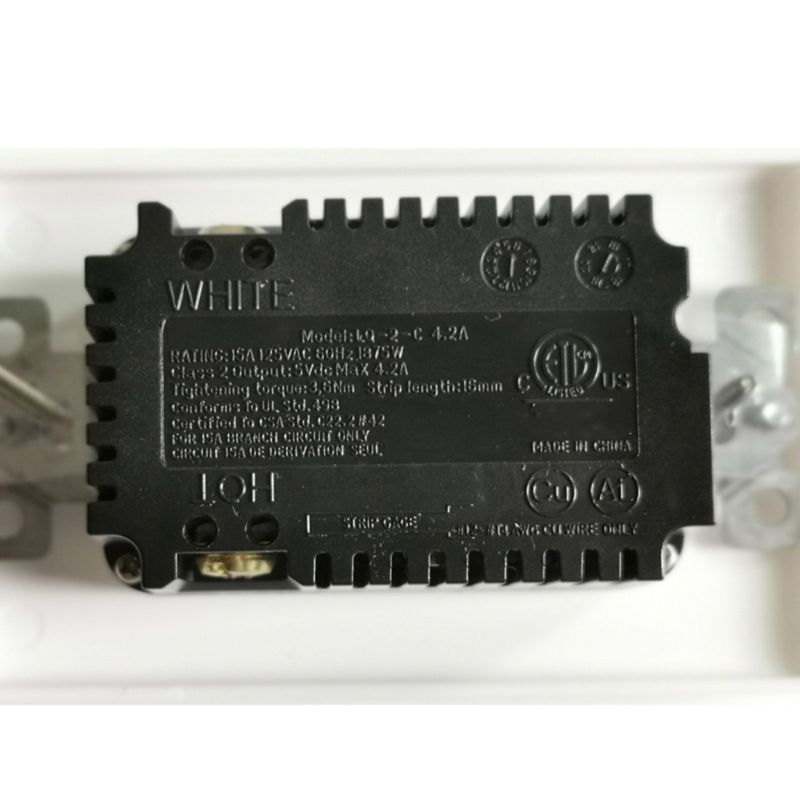 US Standard Wall Socket USB Type A Type C Charge Power Adapter Duplex Outlets