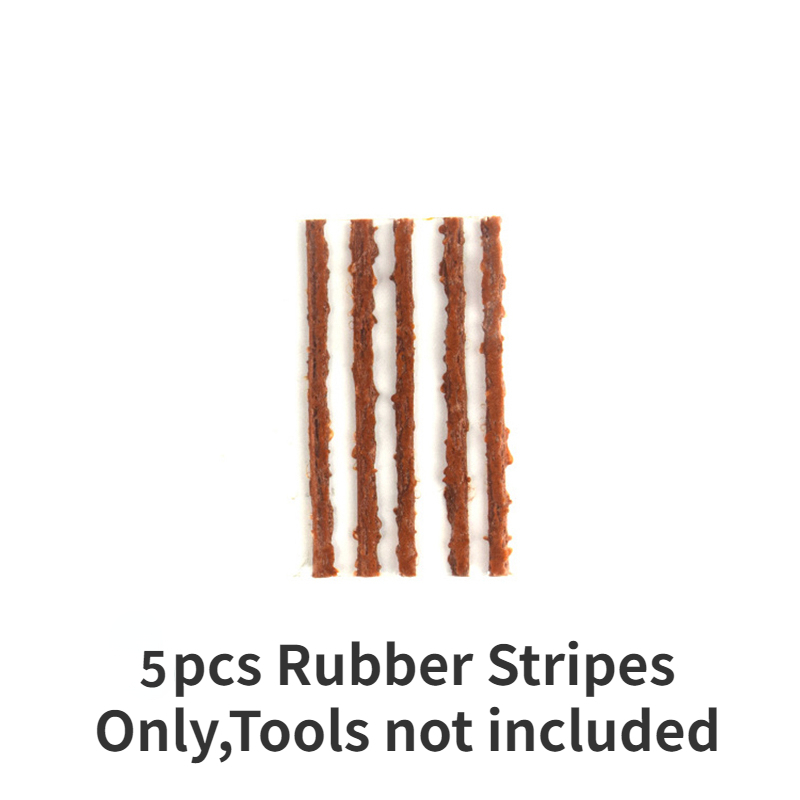 Kit de reparación de neumáticos sin cámara para bicicleta de montaña, tapón plano para pinchazo, reparación de tiras de tocino de goma y juego de herramientas de inserción: royal blue