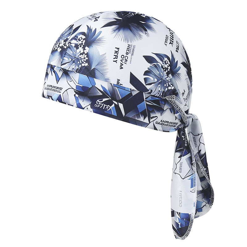 Camouflage Headband Bandana Handkerchief Head Man Pirate Hat Cycling Hood Sun Protection Sports Breathable Printed Headscarf: Brown