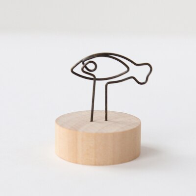 1 PCS Retro Wooden Message Holder Note Holder Iron Photo Holder Desktop Note Holder Simple And Fresh Ornaments Christmas: Pink