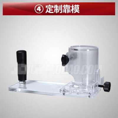 Woodworking edge banding machine edge banding machine tool accessories modification DIY profiling plate bearing accessorie: Clear