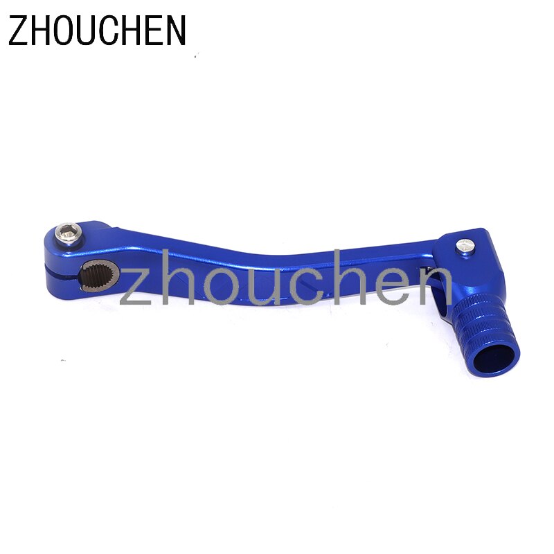 Cnc aluminium folde gear gearstang passer til 100cc-250cc motorer pit dirt bike motocross cnc -208: Blå