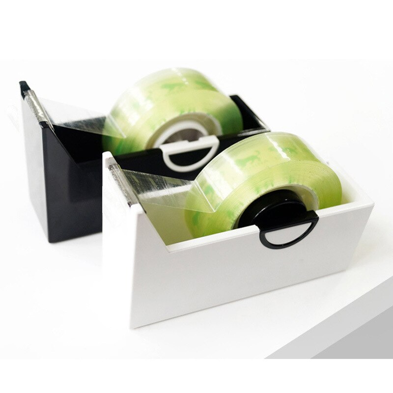 Plastic Masking Tape Cutter Washi Tape Storage Organizer Office Supplies Stationery Tape Dispenser