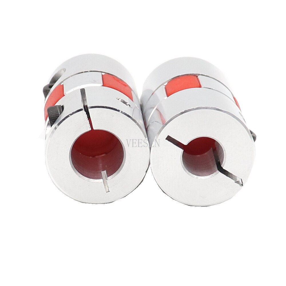 Coupler 8mm to 6mm 4pcs 6x8 D20L34 Aluminium Shaft Plum Coupling Motor Connector Flexible shaft CNC Parts