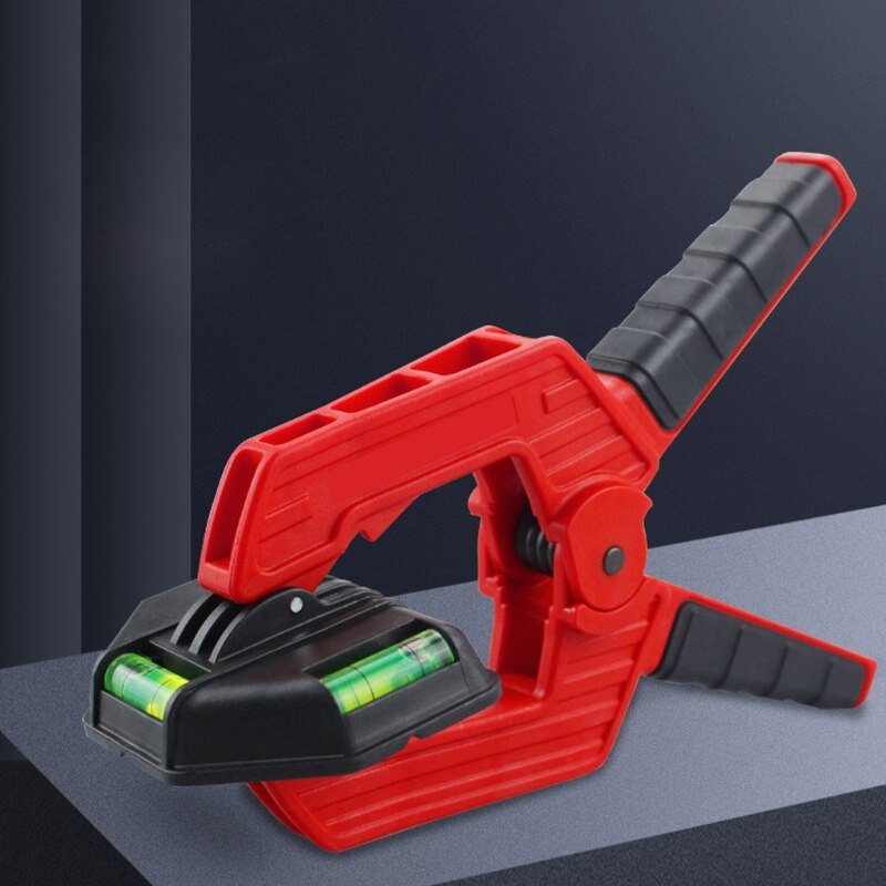 Multifunction Strong Spring Clamp with Spirit Levels Adjustable Heavy Duty Clip Quick Grip for Woodworking Clamping DIY