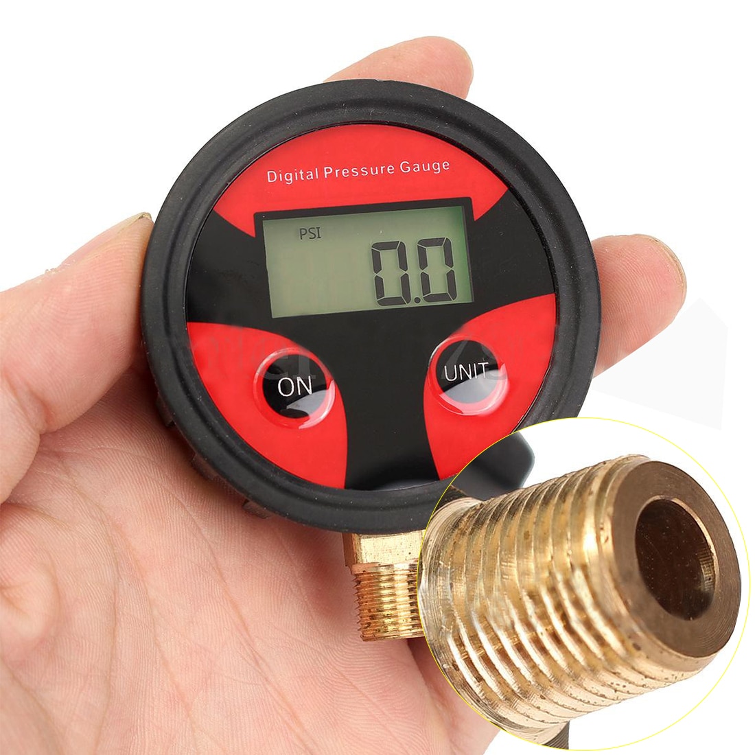 Measuring Instrument 0-200PSI LCD Digital Tyre Tire Air Pressure Gauge Motorcycle Car Truck Bike 1/8NPT Thread
