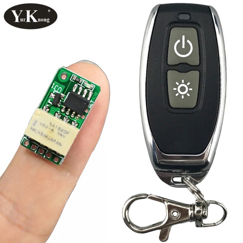 Power Saving Mini Relay Contact RF Wireless Switches 3.7v4.2v5v6v7.4v9v12v 433 Smart Home Small Tiny Remote Switches ASK T: Receiver Transmitter
