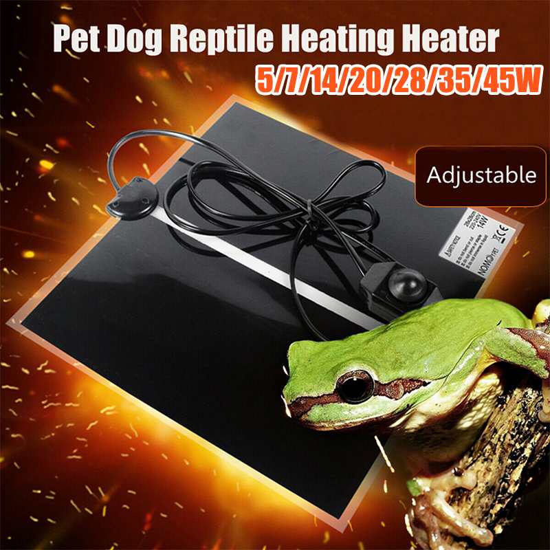 5-45W Adjustable Reptiles Heat Mat Climbing Pet Warm Heating Pads Temperature Controller Mats Reptiles Supplies EU Plug
