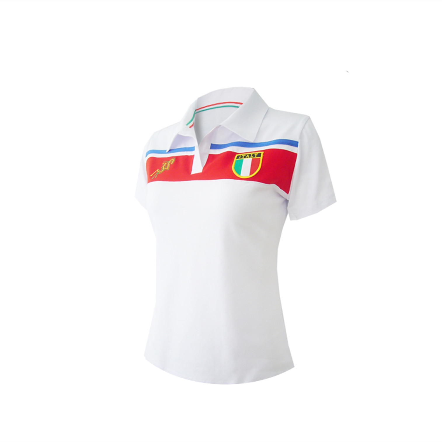 Fonoun Vrouwen Tennis T-shirts Katoen Lycra Elasticiteit Snel Droog Turn Down Kraag FNT2062