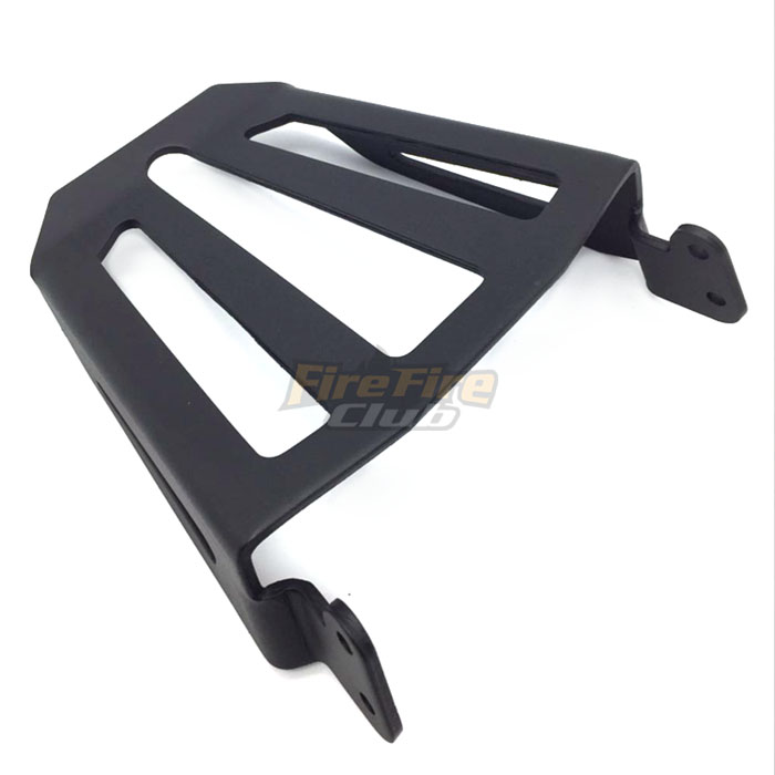 For Yamaha Star Bolt XVS950 XV950 XVS XV 950 - Black Steel Sport Sissy Bar Backrest Luggage Rack