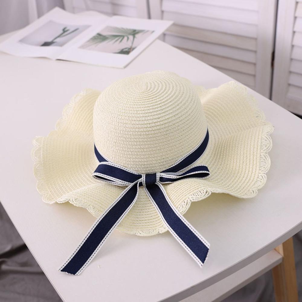 Chapeaux de soleil pour les femmes chapeau d'été chapeau de paille visière décontracté large bord disquette pliable solide été soleil plage chapeau T424: White