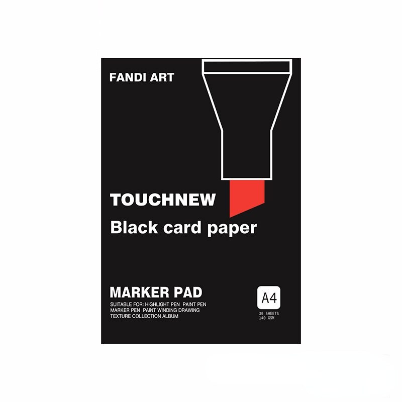 A4/A5 Zwart Karton Tekening Pad Notepad Lege Zwarte Kaart Boek Kinderen Diy Graffiti Tekening Papier School Art levert