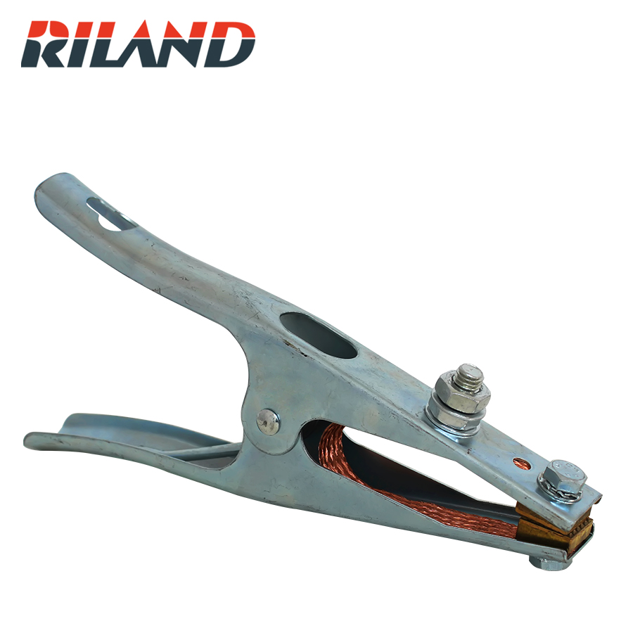RILAND 500A Earth Clamp Spring Loaded Ground Clamp for Welding Machines