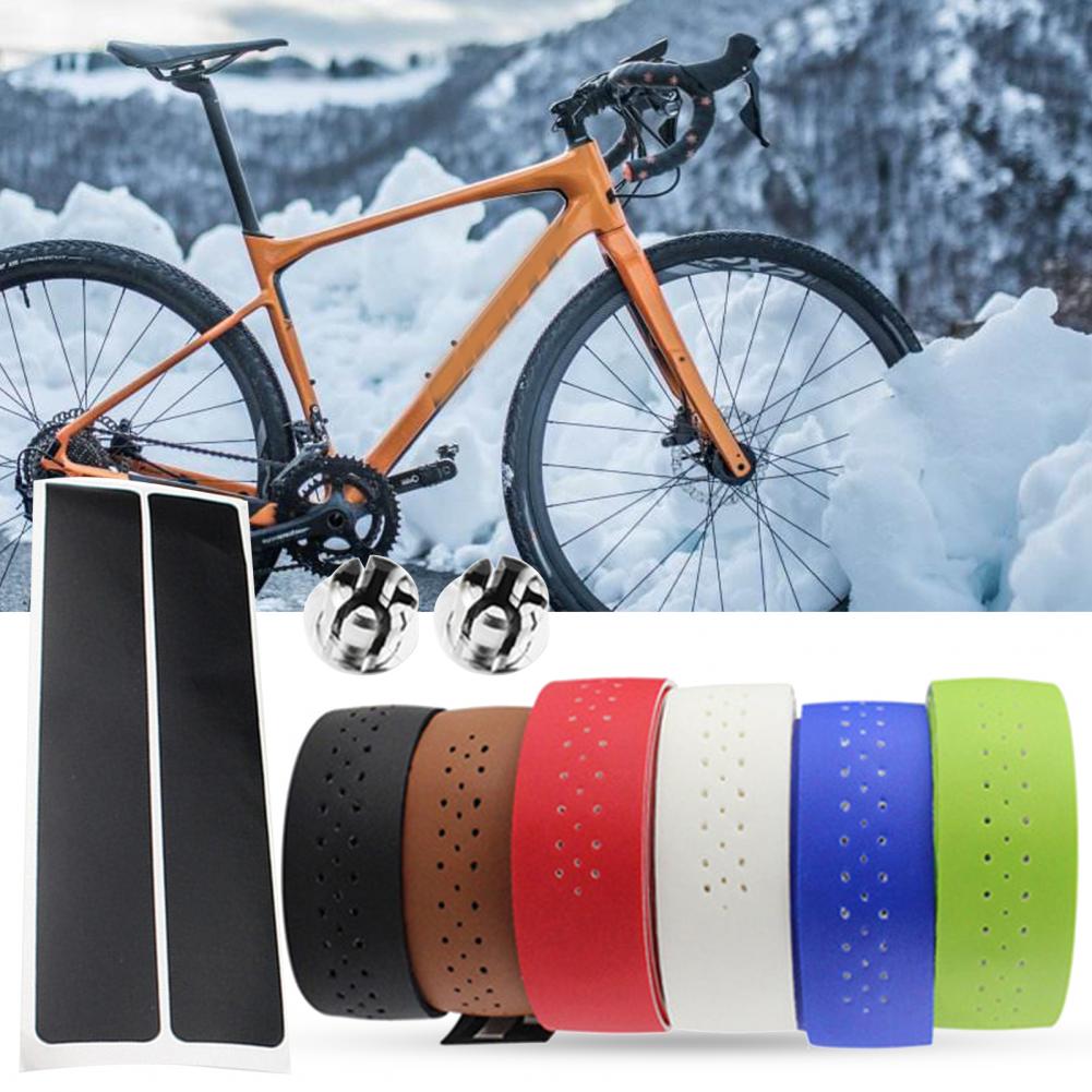 Bar Tape 6 Colors Handlebar Wrap Faux Leather Durable Stylish Bicycle Handle Bar Wrap