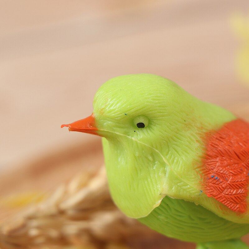 Commande vocale Musique Oiseau Jouet Simulation Mignon Chanter Chanson Jouet Oiseau Cage Décoration