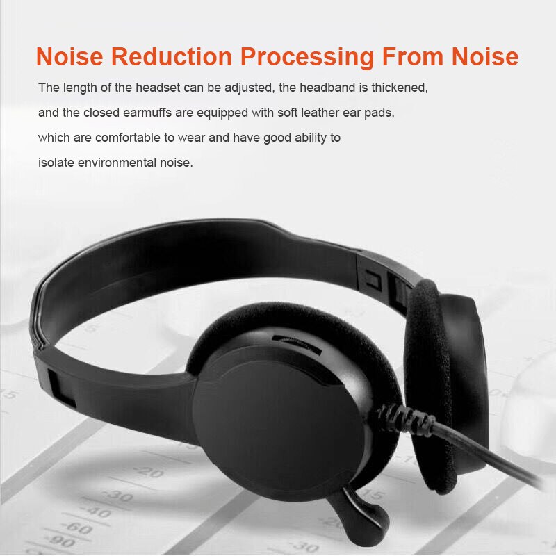 3.5mm Wired Headphone With Microphone Single Plug Dual Plug Headset for Mobile Phone Computer Notebook Laptop Gaming Headphone