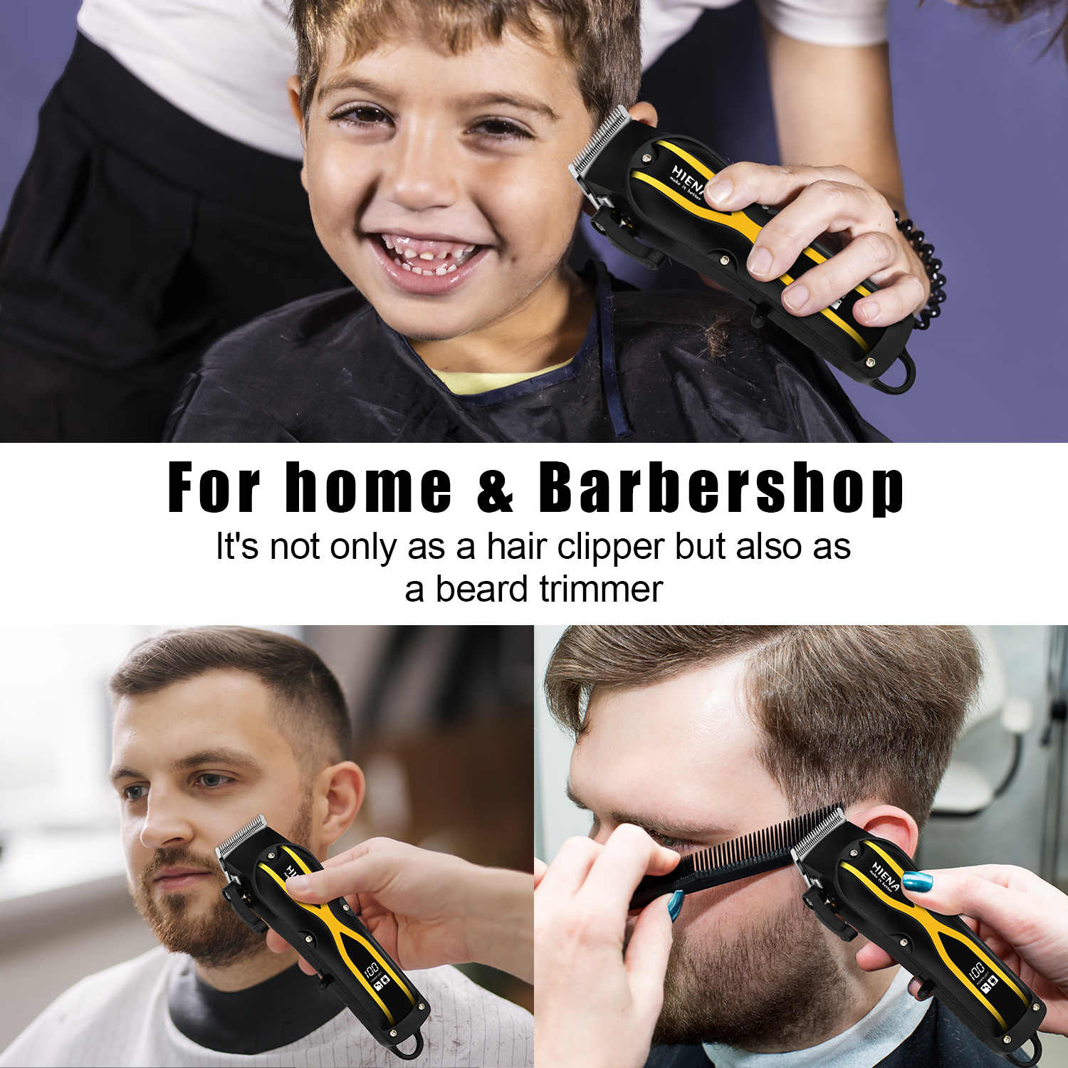 Hommes électrique tondeuse à cheveux barbier finition sans fil tondeuse à cheveux Rechargeable électrique visage barbe Machine de coupe de cheveux