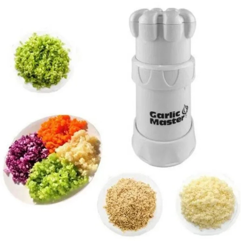 Multifunktionale Knoblauchpresse, Knoblauchschneider, geeignet zum Kochen in der Küche, kleines Küchenwerkzeug, Knoblauchzerkleinerer, Radtyp