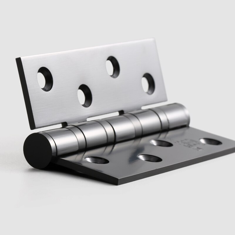 Un par/4 pulgadas/bisagra negra de acero inoxidable para puerta bisagras planas de rodamiento mudo de