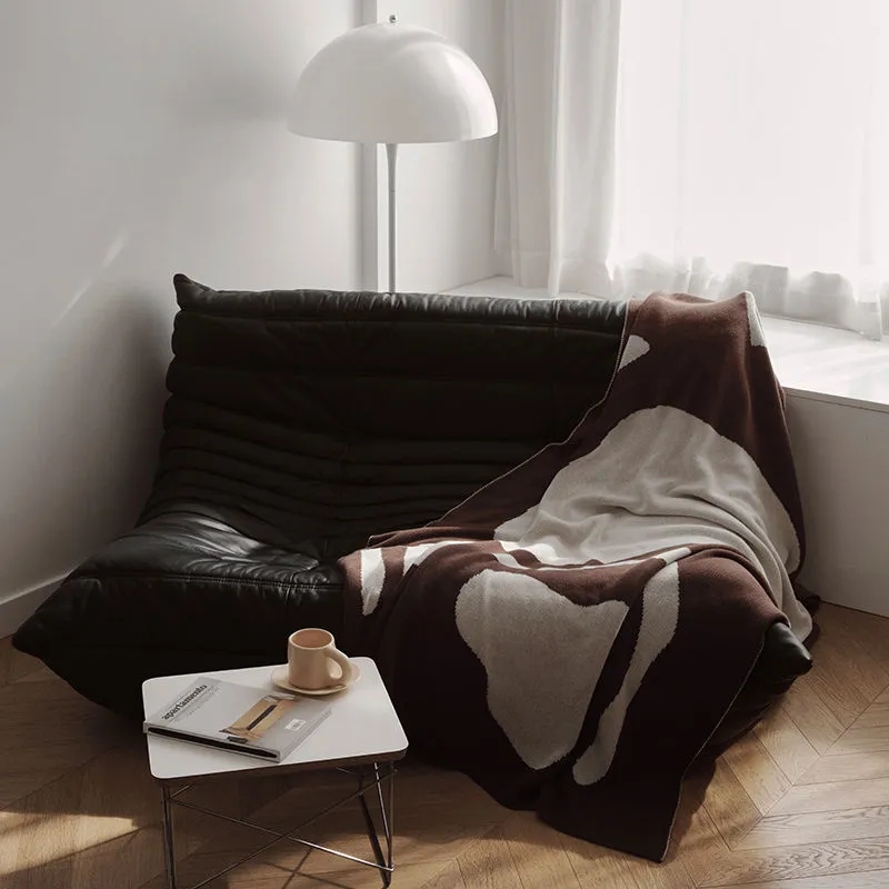 Manta de sofá de estilo nórdico para oficina, chal de Siesta, manta de lana tejida, manta de aire acondicionado con borla de ocio