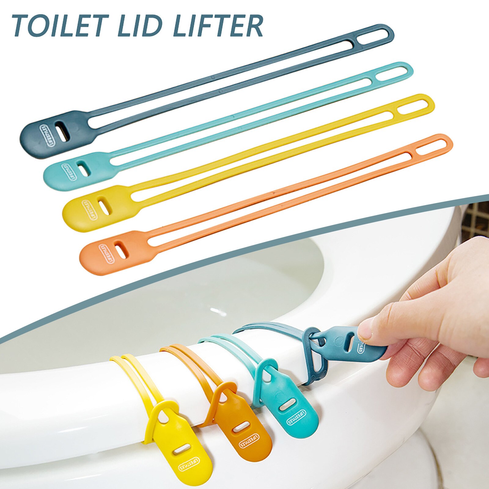 1Pc Wc Deksel Lifter Lifting Spalk Tool Voor Toiletbril In Huis Badkamer Siliconen Draagbare Wc Deksel Lifter Voor openbare Gezondheid