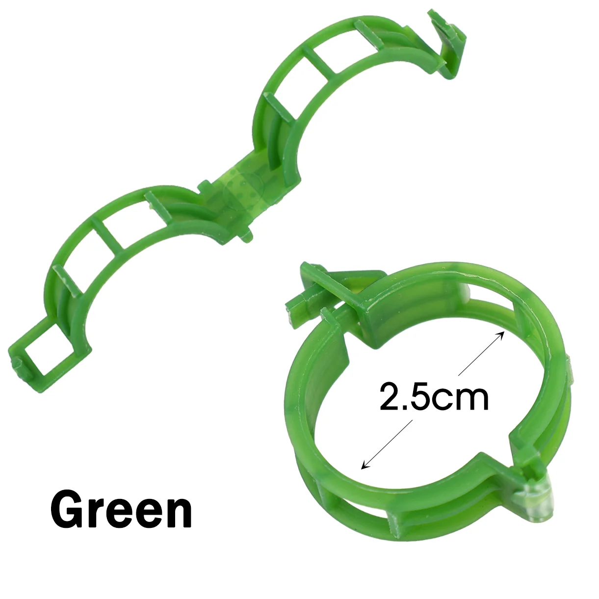 Plant Climbing Wall Clips Support Buckle Hook Rattan Clamp Grafting Fixing Stent Invisible Vine Fixed Bracket Tomato Garden Tool: L / Brown