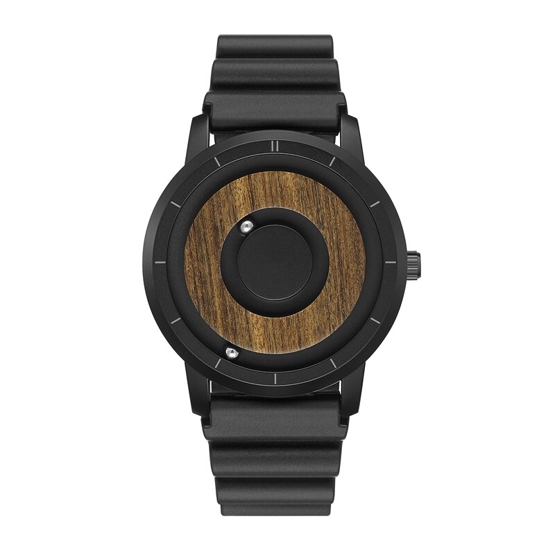 EUTOUR Magnet Uhren männer uhr frauen uhren Lässig Quarzuhr Einfache Männer Minimalistischen Holz zifferblatt: 1