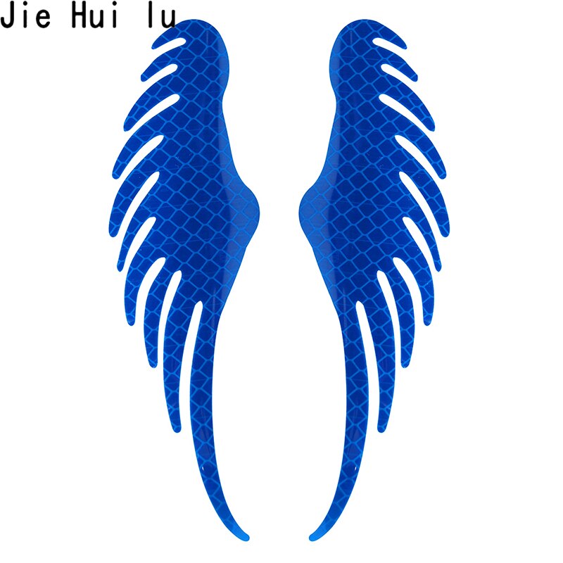 Safety Warning Reflective Car Sticker Angel Wings Reflective Warning Sign Funny Bike Decal Sticker Motorbike Reflective Sticker