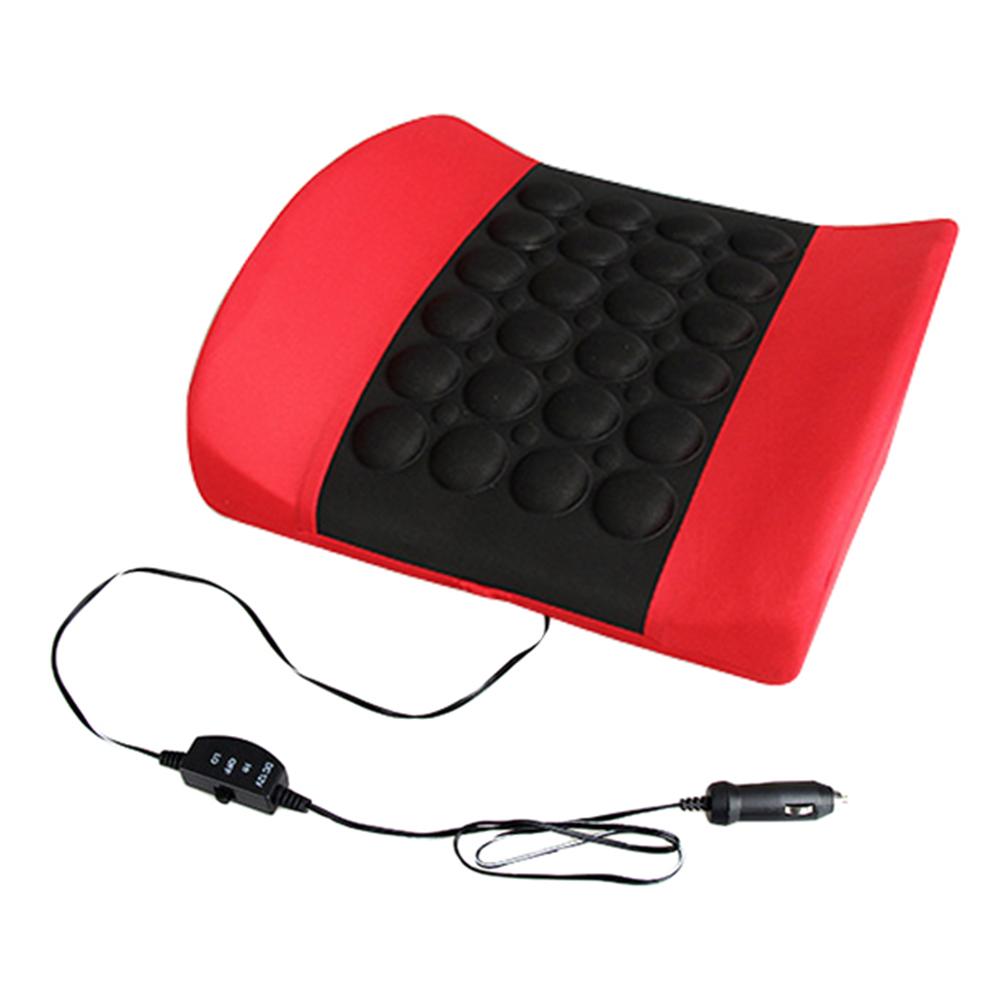 Cojín eléctrico para el coche, masajeador Lumbar, alivio de la presión, soporte para la cintura