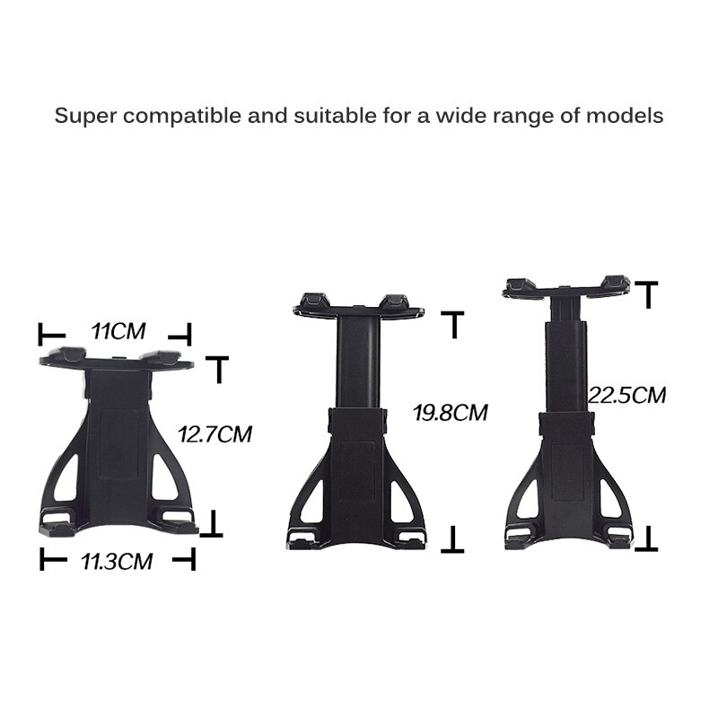 Universele auto tablet houder autostoel houder telescopische tablet houder beugel klem rek voor ipad xiaomi voor 7 8 10.1 inch