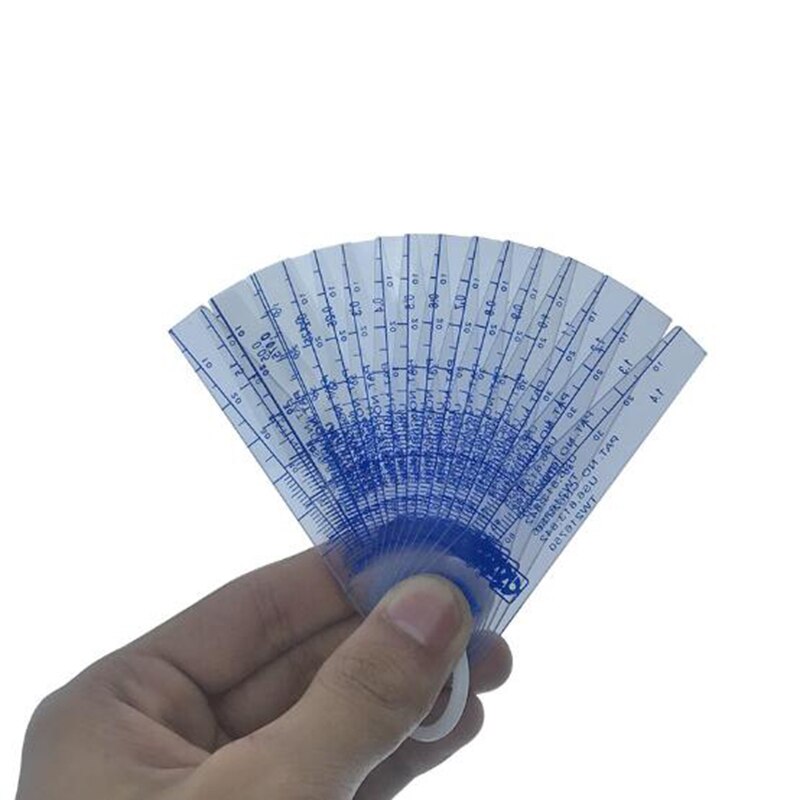0.05-1.5mm 18pcs Taiwan plastic Feeler Gauges Metric Thickness Gap Metric Filler Feeler Gauge Plastic Measuring Tools