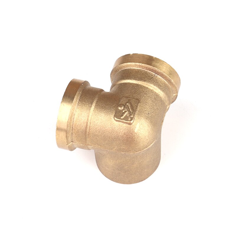 1pc 1/2Inch Female Thread Brass Tee Connectors Three-Dimensional Plumbing Fittings Brass 3-Way Adapters
