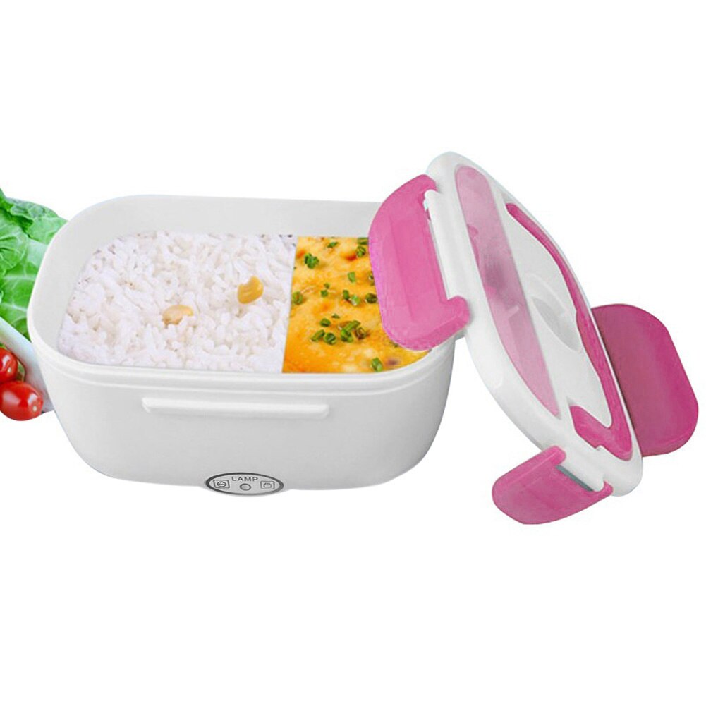 110V Electric Heating Lunch Box PTC Heating Element Safer and Convenient for Home Car Food Heater Rice Container Tool