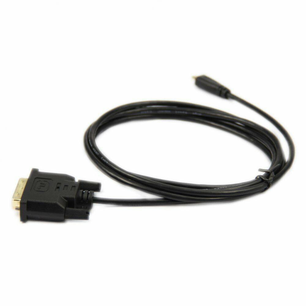 1.8M Vergulde Micro Hdmi-Compatibel Naar Dvi 24 + 1Pin Adapter Kabel Voor Hdtv Goede 6ft 0.3/1/1.8M