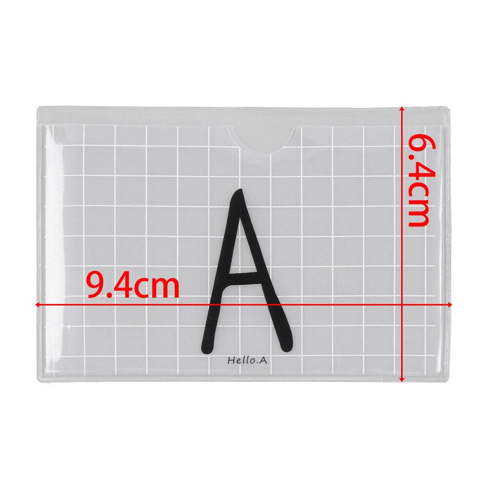 Cute translucent plastic Card bank credit animal pattern stands boy lady girl holder Protector School bus card protection Sleeve