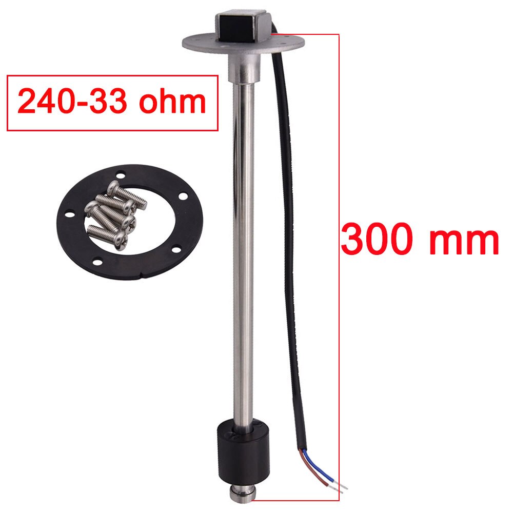 NEUE Wasser Tankanzeige Sensor 150mm ~ 600mm Stiefel Motorrad Auto Meter Kraftstoff Senden Einheit 0 ~ 190 Ohm passen für yamaha kraftstoff Messgerät: 300mm 240-33Ohm