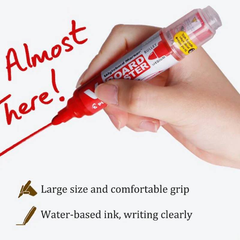 Piloot Whiteboard Marker 1.7/2.2-5.2/2.3Mm Tips Droog-Uitwissen Wbma Markers, Hervulbare Vloeibare Inkt Japan Briefpapier School Office Kits
