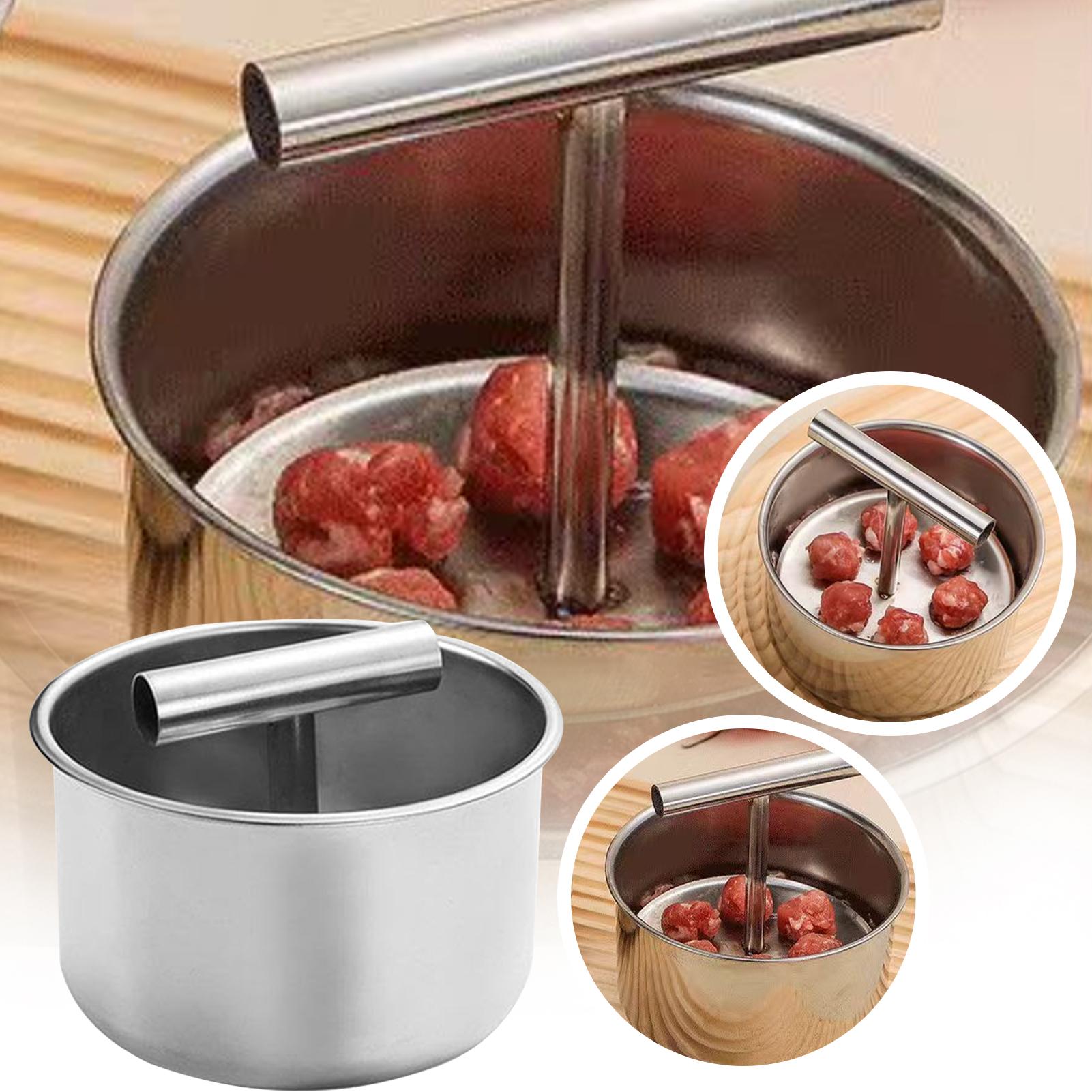 Meatball Press 6/12 Hole Manual Meatball Machine Multifunctional Stainless Steel Meat Maker Home Kitchen Meatball Mold