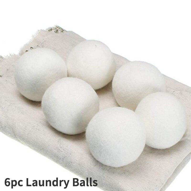 Wol Droger Ballen Herbruikbare Waterontharder Wasserij 5Cm Wasgoed Bal Wassen Ballen Wol Droger Ballen Wasmachine Accessoires: 6pcs