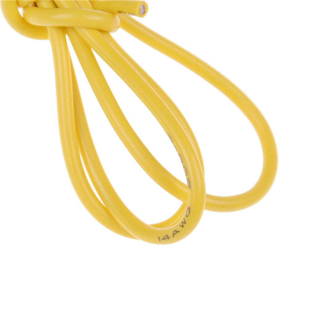 1M Gauge 14 AWG Silicone Rubber Wire Cable Flexible 7 Colors