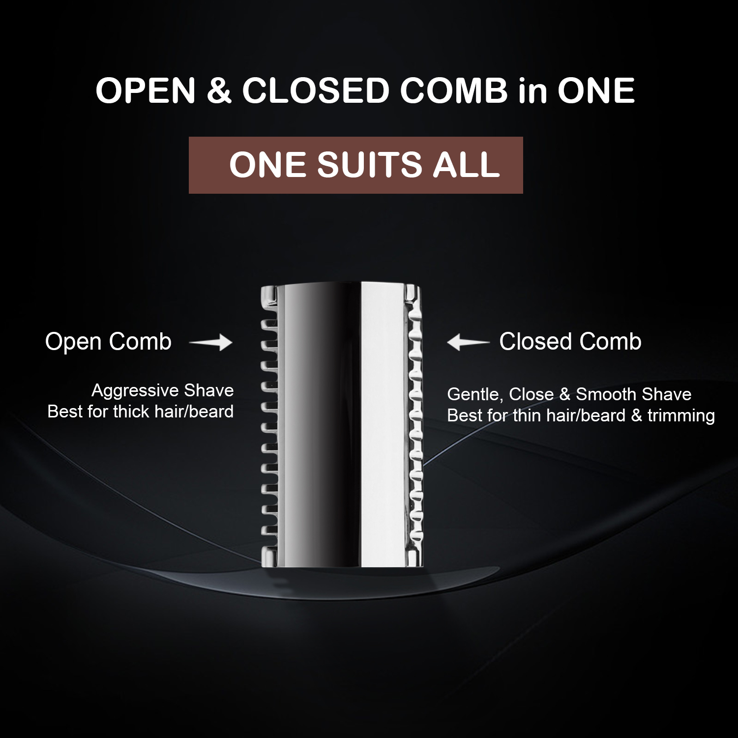 Baili Dubbele Rand Veiligheidsscheermes Open En Dicht Kam Roestvrij Nat Scheren Voor Mannen Vrouwen Met 5 Platina Messen Legende Pro Brb 3P