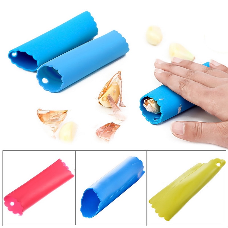 Lot De 3 Éplucheurs D'Ail En Silicone - Rouleau Avec Picots Internes - Cuisine Facile Et Sans Odeur - 12